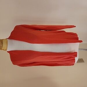 NWT! Holly robinson peete salmon size S open cotton blend cardigan